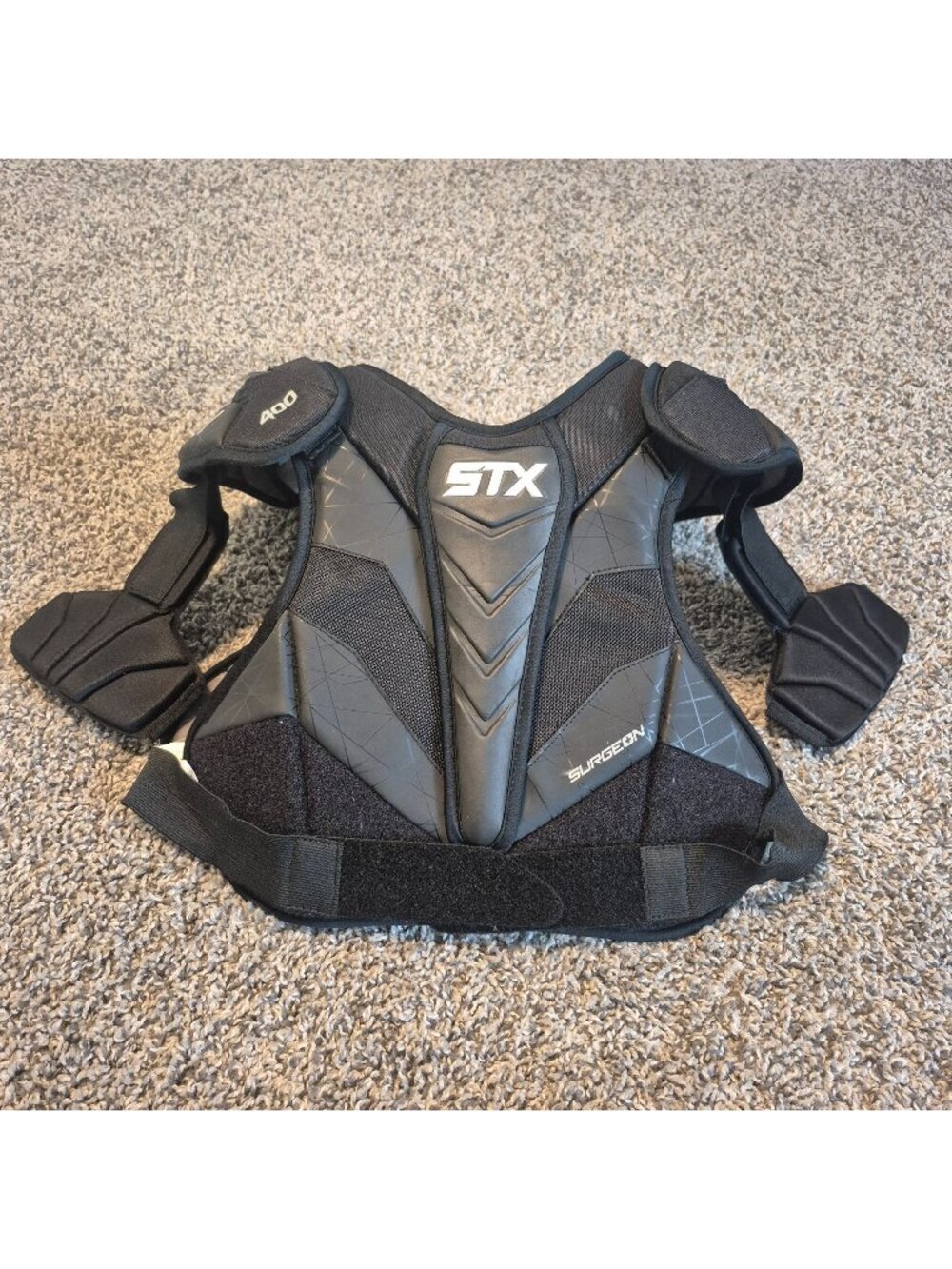 STX Surgeon 400 Lacrosse Shoulder Pads Chest Protection Boys Youth Large